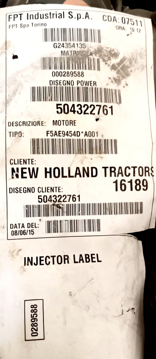 48574 - Case New Holland engines India